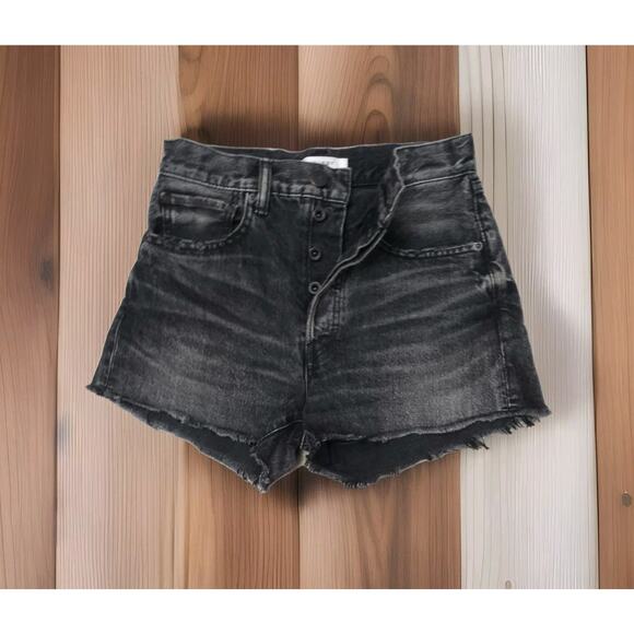 MOUSSY VINTAGE Cut-Off Distressed Button Fly Shorts 24 - Picture 1 of 8